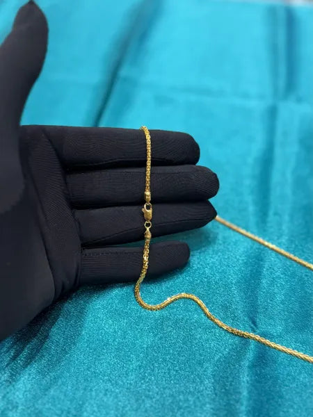 22k Gold Popcorn Chain